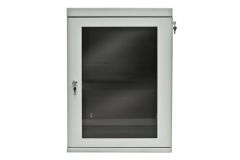 Шкаф сварной настенный ШНС, дверь стекло 600x600x15U