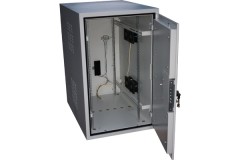 Климатический шкаф, уличный термошкаф ТШм 700х400х22U с вентиляционными жалюзи